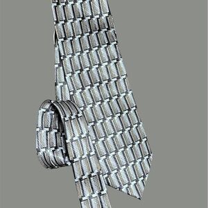 Umberto Bossi Elegant Geometric Patterned Tie